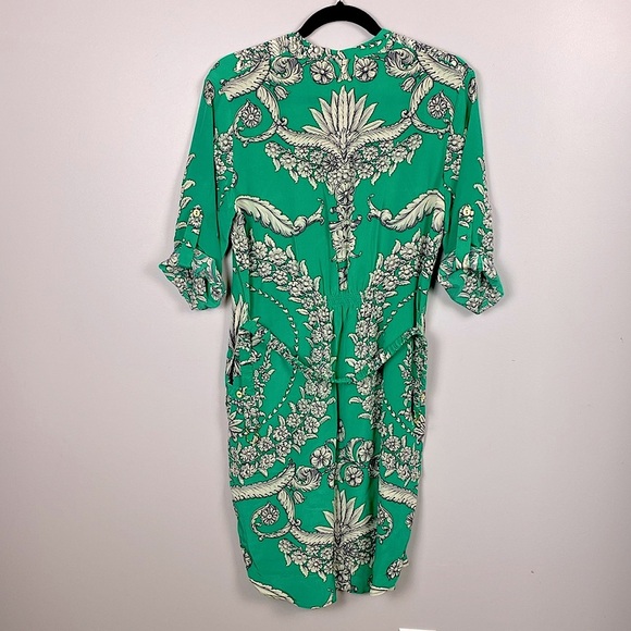 Yoanna Baraschi button front dress with roll tab sleeves - Picture 11 of 16